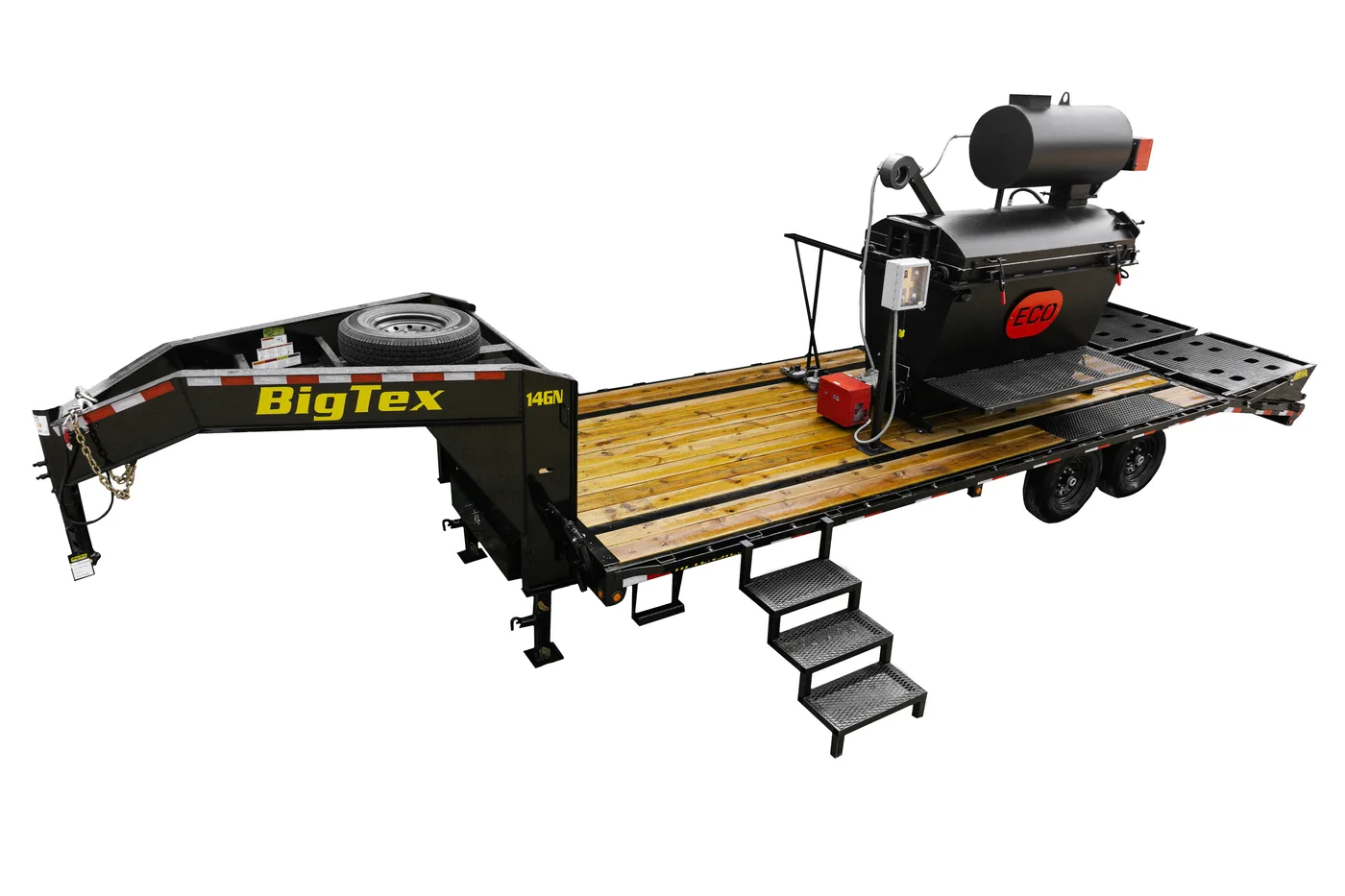 Trailer-mounted mobile Eco Concept incinerator unit